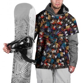 Накидка на куртку 3D с принтом Электро гитары 2 в Екатеринбурге, 100% полиэстер |  | fender stratocaster | рок н рол