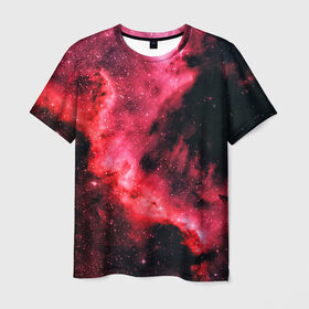 Мужская футболка 3D с принтом Space в Екатеринбурге, 100% полиэфир | прямой крой, круглый вырез горловины, длина до линии бедер | space | stars | вселенная | галактика | звёзды | космическое пространство | космос | созвездие