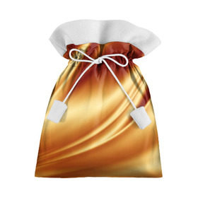 Подарочный 3D мешок с принтом Golden Silk в Екатеринбурге, 100% полиэстер | Размер: 29*39 см | Тематика изображения на принте: gold | golden silk | textile | texture | золотой шёлк | текстиль | текстура | ткань