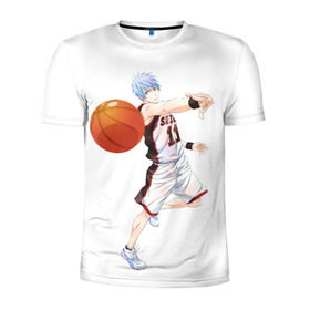 Мужская футболка 3D спортивная с принтом Майка, баскетбол Куроку в Екатеринбурге, 100% полиэстер с улучшенными характеристиками | приталенный силуэт, круглая горловина, широкие плечи, сужается к линии бедра | Тематика изображения на принте: 