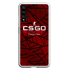 Чехол для Honor 20 с принтом cs:go - Crimson Web Style Factory New (Кровавая паутина | Прям с завода) в Екатеринбурге, Силикон | Область печати: задняя сторона чехла, без боковых панелей | blood | crimson | cs | csgo | web | го | кровь | кс | паутина