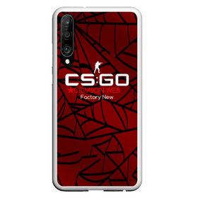 Чехол для Honor P30 с принтом cs:go - Crimson Web Style Factory New (Кровавая паутина | Прям с завода) в Екатеринбурге, Силикон | Область печати: задняя сторона чехла, без боковых панелей | blood | crimson | cs | csgo | web | го | кровь | кс | паутина