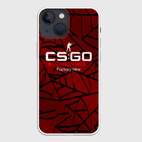 Чехол для iPhone 13 mini с принтом cs:go   Crimson Web Style Factory New (Кровавая паутина | Прям с завода) в Екатеринбурге,  |  | blood | crimson | cs | csgo | web | го | кровь | кс | паутина