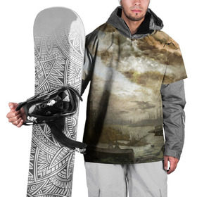 Накидка на куртку 3D с принтом Сталкер в Екатеринбурге, 100% полиэстер |  | Тематика изображения на принте: stalker | корабли
