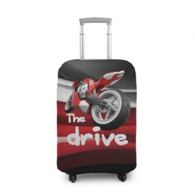 Чехол для чемодана 3D с принтом The drive в Екатеринбурге, 86% полиэфир, 14% спандекс | двустороннее нанесение принта, прорези для ручек и колес | гонка | драйв | мото | мотогонки | мотоспорт | мотоцикл | скорость