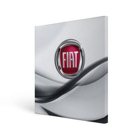 Холст квадратный с принтом FIAT в Екатеринбурге, 100% ПВХ |  | fiat | авто | автомобиль | водитель | машина | тачка | фиат