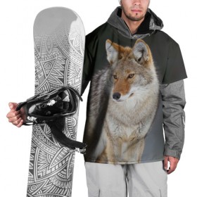 Накидка на куртку 3D с принтом Волк в Екатеринбурге, 100% полиэстер |  | хищник