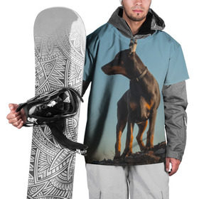 Накидка на куртку 3D с принтом Доберман в Екатеринбурге, 100% полиэстер |  | Тематика изображения на принте: доберман | доберманы | пес | песик | псы | собака | собаки