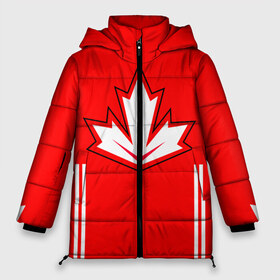 Женская зимняя куртка 3D с принтом Сборная Канады по хоккею 2016 в Екатеринбурге, верх — 100% полиэстер; подкладка — 100% полиэстер; утеплитель — 100% полиэстер | длина ниже бедра, силуэт Оверсайз. Есть воротник-стойка, отстегивающийся капюшон и ветрозащитная планка. 

Боковые карманы с листочкой на кнопках и внутренний карман на молнии | world cup hockey | брент бёрс | вратарь | дрю даути | защитник | канада | клюшка | кубок мира | нападающий | петерс билл | сanada | сборная канады | сидни патрик кросби | хоккей | хоккейная форма | шайба