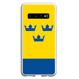 Чехол для Samsung Galaxy S10 с принтом Сборная Швеции по Хоккею в Екатеринбурге, Силикон | Область печати: задняя сторона чехла, без боковых панелей | sweden | world cup hockey | виктор хедман | вратарь | защитник | клюшка | кубок мира | нападающий | сборная канады | хоккей | хоккейная форма | швеция | эрик карлссон