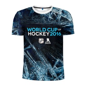 Мужская футболка 3D спортивная с принтом Кубок мира по хоккею 2016 в Екатеринбурге, 100% полиэстер с улучшенными характеристиками | приталенный силуэт, круглая горловина, широкие плечи, сужается к линии бедра | hokkey | world cup hokkey 2016 | кубок мира | хоккей