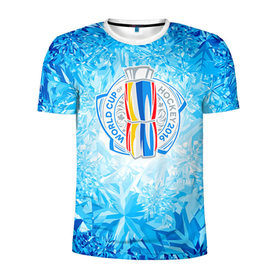 Мужская футболка 3D спортивная с принтом Кубок мира по хоккею 2016 в Екатеринбурге, 100% полиэстер с улучшенными характеристиками | приталенный силуэт, круглая горловина, широкие плечи, сужается к линии бедра | 
