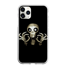 Чехол для iPhone 11 Pro матовый с принтом Скeлетик в Екатеринбурге, Силикон |  | bones | halloween | skull в идеи подарков в хеллоуин | скелет | скелеты | хеллоиун | хэллоуин | хэлоуин | череп | черепа