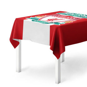 Скатерть 3D с принтом Liverpool FC в Екатеринбурге, 100% полиэстер (ткань не мнется и не растягивается) | Размер: 150*150 см | англия | клуб | ливерпуль | фк | футбол | футбольный