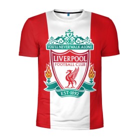 Мужская футболка 3D спортивная с принтом Liverpool FC в Екатеринбурге, 100% полиэстер с улучшенными характеристиками | приталенный силуэт, круглая горловина, широкие плечи, сужается к линии бедра | англия | клуб | ливерпуль | фк | футбол | футбольный
