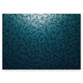 Поздравительная открытка с принтом Акулы-молоты в Екатеринбурге, 100% бумага | плотность бумаги 280 г/м2, матовая, на обратной стороне линовка и место для марки
 | камуфляж | море | океан | рыба