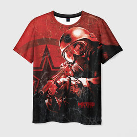 Мужская футболка 3D с принтом Metro 2033 в Екатеринбурге, 100% полиэфир | прямой крой, круглый вырез горловины, длина до линии бедер | horror | метро 2033 | ужасы