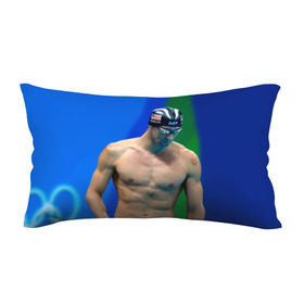 Подушка 3D антистресс с принтом Michael Phelps в Екатеринбурге, наволочка — 100% полиэстер, наполнитель — вспененный полистирол | состоит из подушки и наволочки на молнии | бассейн | пловец | чемпион. фелепс