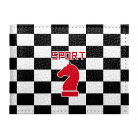 Обложка для студенческого билета с принтом Шахматы это спорт в Екатеринбурге, натуральная кожа | Размер: 11*8 см; Печать на всей внешней стороне | Тематика изображения на принте: chess | sport