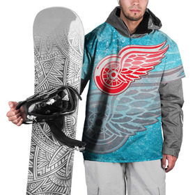 Накидка на куртку 3D с принтом Хоккей 3 в Екатеринбурге, 100% полиэстер |  | nhl | stanley cup |  detroit red wings | детройд | детройт ред уингз | кубок стенли | кубок стэнли | марченко | нхл | хоккей | хоккейный клуб
