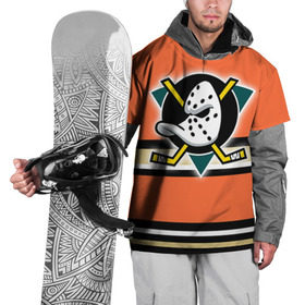 Накидка на куртку 3D с принтом Хоккей 7 в Екатеринбурге, 100% полиэстер |  | anaheim ducks | nhl | stanley cup | кубок стенли | кубок стэнли | нхл | хоккей | хоккейный клуб