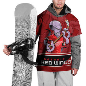 Накидка на куртку 3D с принтом Detroit Red Wings в Екатеринбурге, 100% полиэстер |  | detroit red wings | nhl | stanley cup | детройд | детройт ред уингз | кубок стенли | кубок стэнли | марченко | нхл | хоккей | хоккейный клуб