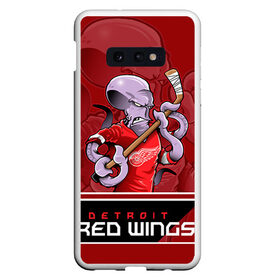 Чехол для Samsung S10E с принтом Detroit Red Wings в Екатеринбурге, Силикон | Область печати: задняя сторона чехла, без боковых панелей | detroit red wings | nhl | stanley cup | детройд | детройт ред уингз | кубок стенли | кубок стэнли | марченко | нхл | хоккей | хоккейный клуб