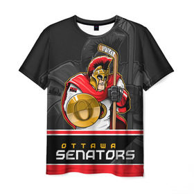 Мужская футболка 3D с принтом Ottawa Senators в Екатеринбурге, 100% полиэфир | прямой крой, круглый вырез горловины, длина до линии бедер | Тематика изображения на принте: nhl | ottawa senators | stanley cup | кубок стенли | кубок стэнли | нхл | оттава сенаторз | сенаторс | хоккей | хоккейный клуб