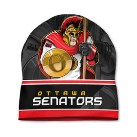 Шапка 3D с принтом Ottawa Senators в Екатеринбурге, 100% полиэстер | универсальный размер, печать по всей поверхности изделия | Тематика изображения на принте: nhl | ottawa senators | stanley cup | кубок стенли | кубок стэнли | нхл | оттава сенаторз | сенаторс | хоккей | хоккейный клуб