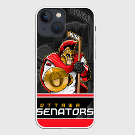 Чехол для iPhone 13 mini с принтом Ottawa Senators в Екатеринбурге,  |  | nhl | ottawa senators | stanley cup | кубок стенли | кубок стэнли | нхл | оттава сенаторз | сенаторс | хоккей | хоккейный клуб