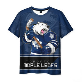 Мужская футболка 3D с принтом Toronto Maple Leafs в Екатеринбурге, 100% полиэфир | прямой крой, круглый вырез горловины, длина до линии бедер | nhl | stanley cup | toronto maple leafs | валиев | кубок стенли | кубок стэнли | мэпл лифс | нхл | сошников | торонто | торонто мейпл лифс | хоккей | хоккейный клуб