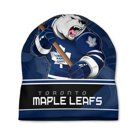 Шапка 3D с принтом Toronto Maple Leafs в Екатеринбурге, 100% полиэстер | универсальный размер, печать по всей поверхности изделия | nhl | stanley cup | toronto maple leafs | валиев | кубок стенли | кубок стэнли | мэпл лифс | нхл | сошников | торонто | торонто мейпл лифс | хоккей | хоккейный клуб