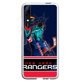 Чехол для Honor P Smart Z с принтом New York Rangers в Екатеринбурге, Силикон | Область печати: задняя сторона чехла, без боковых панелей | Тематика изображения на принте: new york rangers | nhl | stanley cup | кубок стенли | кубок стэнли | нхл | нью йорк рейнджерс | нью йорк рейнджеры | рейнджеры | хоккей | хоккейный клуб