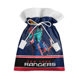 Подарочный 3D мешок с принтом New York Rangers в Екатеринбурге, 100% полиэстер | Размер: 29*39 см | new york rangers | nhl | stanley cup | кубок стенли | кубок стэнли | нхл | нью йорк рейнджерс | нью йорк рейнджеры | рейнджеры | хоккей | хоккейный клуб