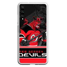 Чехол для Honor 20 с принтом New Jersey Devils в Екатеринбурге, Силикон | Область печати: задняя сторона чехла, без боковых панелей | new jersey devils | nhl | stanley cup | дъяволы нью джерси | калинин | кубок стенли | кубок стэнли | нхл | нью джерси девилз | хоккей | хоккейный клуб