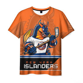 Мужская футболка 3D с принтом New York Islanders в Екатеринбурге, 100% полиэфир | прямой крой, круглый вырез горловины, длина до линии бедер | new york islanders | nhl | stanley cup | айлендерс | кубок стенли | кубок стэнли | кулемин | нхл | нью йорк айлендерс | хоккей | хоккейный клуб