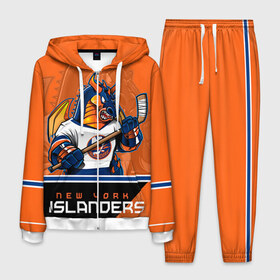 Мужской костюм 3D с принтом New York Islanders в Екатеринбурге, 100% полиэстер | Манжеты и пояс оформлены тканевой резинкой, двухслойный капюшон со шнурком для регулировки, карманы спереди | Тематика изображения на принте: new york islanders | nhl | stanley cup | айлендерс | кубок стенли | кубок стэнли | кулемин | нхл | нью йорк айлендерс | хоккей | хоккейный клуб