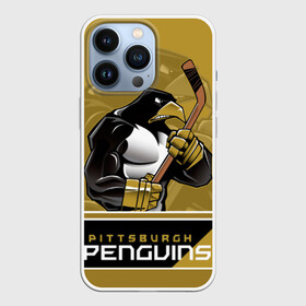 Чехол для iPhone 13 Pro с принтом Pittsburgh Penguins в Екатеринбурге,  |  | nhl | pittsburgh penguins | stanley cup | кросби | кубок стенли | кубок стэнли | малкин | нхл | пингвинс | питтсбург пингвинз | сидни кросби | хоккей | хоккейный клуб