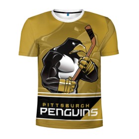 Мужская футболка 3D спортивная с принтом Pittsburgh Penguins в Екатеринбурге, 100% полиэстер с улучшенными характеристиками | приталенный силуэт, круглая горловина, широкие плечи, сужается к линии бедра | Тематика изображения на принте: nhl | pittsburgh penguins | stanley cup | кросби | кубок стенли | кубок стэнли | малкин | нхл | пингвинс | питтсбург пингвинз | сидни кросби | хоккей | хоккейный клуб