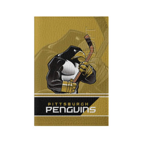 Обложка для паспорта матовая кожа с принтом Pittsburgh Penguins в Екатеринбурге, натуральная матовая кожа | размер 19,3 х 13,7 см; прозрачные пластиковые крепления | nhl | pittsburgh penguins | stanley cup | кросби | кубок стенли | кубок стэнли | малкин | нхл | пингвинс | питтсбург пингвинз | сидни кросби | хоккей | хоккейный клуб
