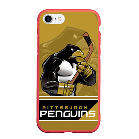 Чехол для iPhone 7/8 матовый с принтом Pittsburgh Penguins в Екатеринбурге, Силикон | Область печати: задняя сторона чехла, без боковых панелей | nhl | pittsburgh penguins | stanley cup | кросби | кубок стенли | кубок стэнли | малкин | нхл | пингвинс | питтсбург пингвинз | сидни кросби | хоккей | хоккейный клуб