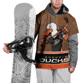 Накидка на куртку 3D с принтом Anaheim Ducks в Екатеринбурге, 100% полиэстер |  | anaheim ducks | nhl | stanley cup | кубок стенли | кубок стэнли | нхл | хоккей | хоккейный клуб