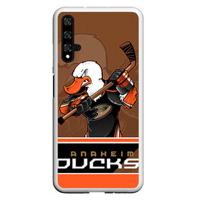 Чехол для Honor 20 с принтом Anaheim Ducks в Екатеринбурге, Силикон | Область печати: задняя сторона чехла, без боковых панелей | anaheim ducks | nhl | stanley cup | кубок стенли | кубок стэнли | нхл | хоккей | хоккейный клуб