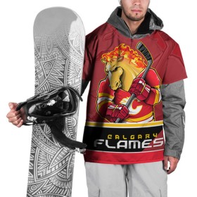 Накидка на куртку 3D с принтом Calgary Flames в Екатеринбурге, 100% полиэстер |  | calgary flames | nhl | stanley cup | калгари флэймз | кубок стенли | кубок стэнли | нхл | флэймс | хоккей | хоккейный клуб