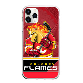 Чехол для iPhone 11 Pro матовый с принтом Calgary Flames в Екатеринбурге, Силикон |  | calgary flames | nhl | stanley cup | калгари флэймз | кубок стенли | кубок стэнли | нхл | флэймс | хоккей | хоккейный клуб