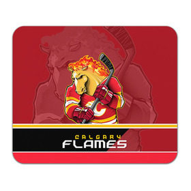 Коврик прямоугольный с принтом Calgary Flames в Екатеринбурге, натуральный каучук | размер 230 х 185 мм; запечатка лицевой стороны | Тематика изображения на принте: calgary flames | nhl | stanley cup | калгари флэймз | кубок стенли | кубок стэнли | нхл | флэймс | хоккей | хоккейный клуб