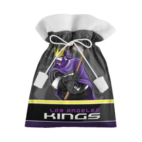 Подарочный 3D мешок с принтом Los Angeles Kings в Екатеринбурге, 100% полиэстер | Размер: 29*39 см | Тематика изображения на принте: los angeles kings | nhl | stanley cup | кубок стенли | кубок стэнли | лос анджелес кингз | лос анжелес короли | нхл | хоккей | хоккейный клуб