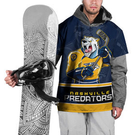 Накидка на куртку 3D с принтом Nashville Predators в Екатеринбурге, 100% полиэстер |  | nashville predators | nhl | stanley cup | кубок стенли | кубок стэнли | нхл | нэшвил | нэшвилл предаторз | хоккей | хоккейный клуб