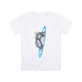 Детская футболка хлопок с принтом Портал в Екатеринбурге, 100% хлопок | круглый вырез горловины, полуприлегающий силуэт, длина до линии бедер | Тематика изображения на принте: portal | портал