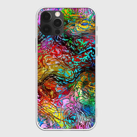 Чехол для iPhone 12 Pro Max с принтом Буйство красок в Екатеринбурге, Силикон |  | Тематика изображения на принте: краски | линии | мозаика | орнамент | узор | цвет